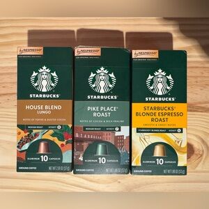 Starbucks Coffee Capsules Variety Pack - Green, Brown, Yellow